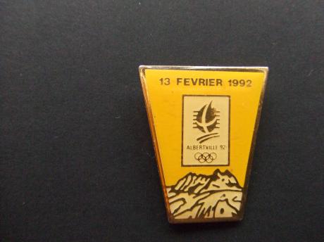 Olympische Spelen Albertville 13-02-1992 geel